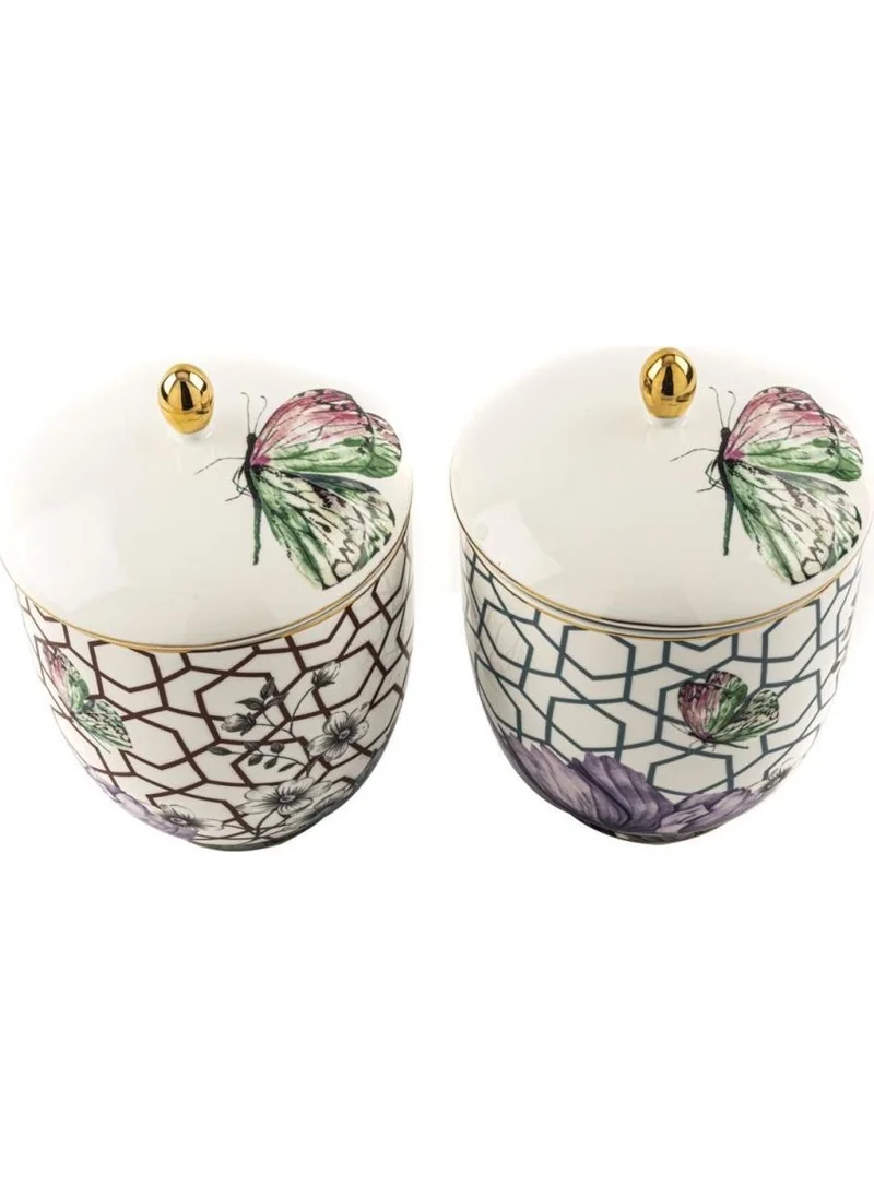 Mikasa Moor Lily Jar Set of 2