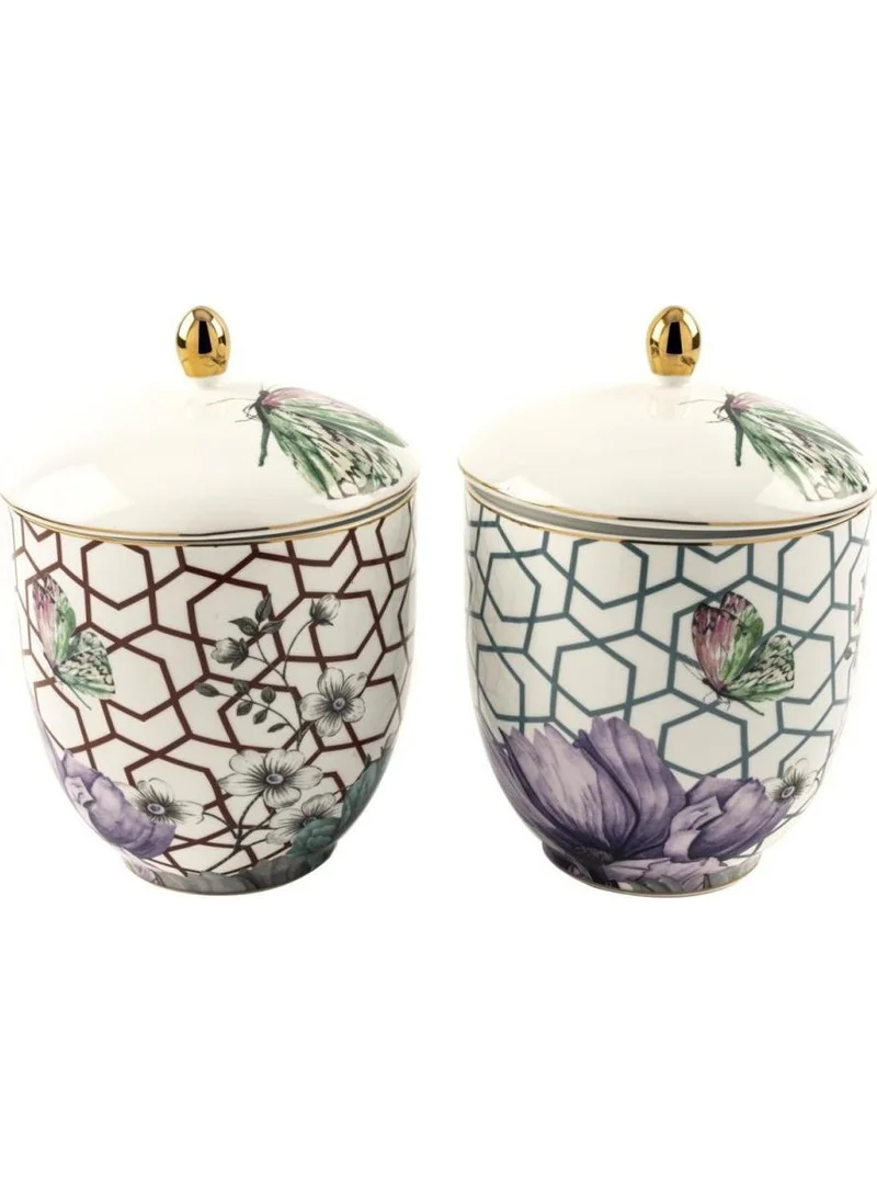 Mikasa Moor Lily Jar Set of 2