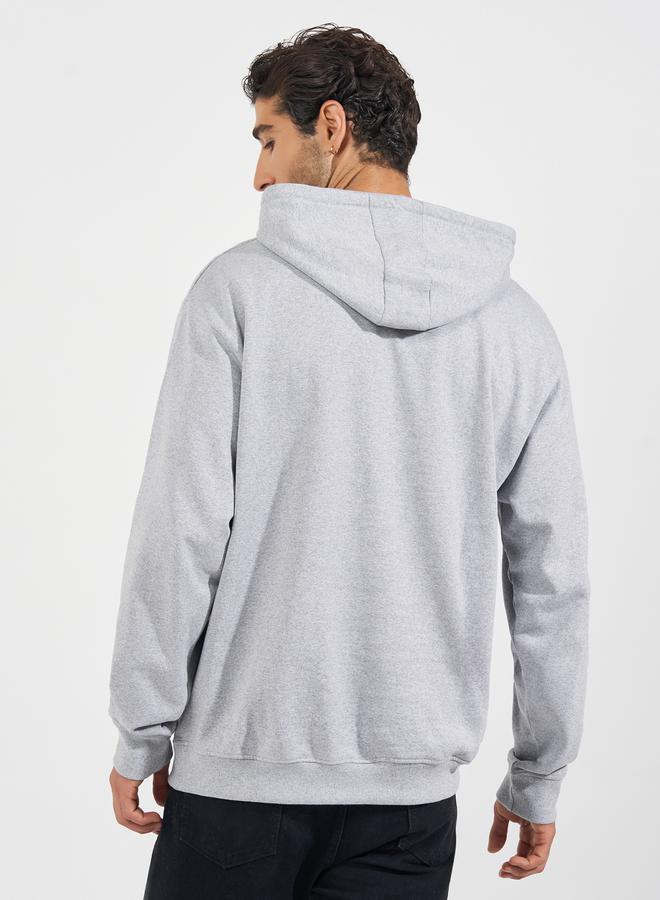 ستايلي هودي فليس بقصة مريحة وجيوب كانجارو - Image 4