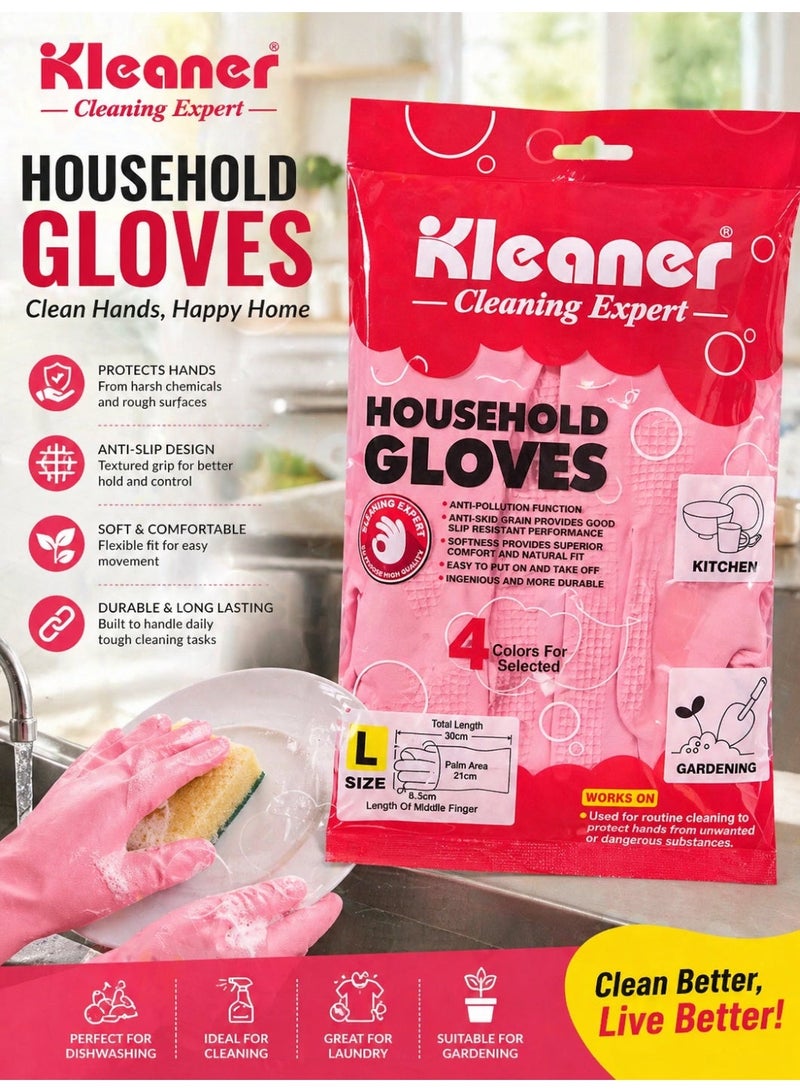 Kleaner Household Cleaning Gloves, Large (L) - Image 1