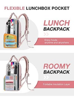 Lunch Backpack Insulated Cooler Backpacks Lunch Box 15.6 Inch Laptop Backpack For Men Women - pzsku/Z760CF70467AADC2FEA65Z/45/_/1718350163/1779d9a4-c1a8-45d9-b927-0826b1a07960