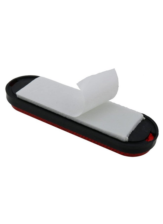 LUORNG - 2Pcs Double Sided Adhesive Bicycle Pedal Reflector 101X30Mm Red Elliptic Type Night Safety Warning Pedal Reflective Sheet - Image 1