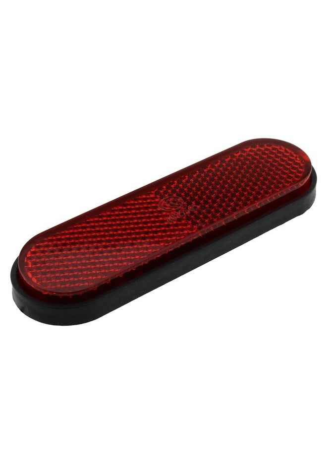 LUORNG - 2Pcs Double Sided Adhesive Bicycle Pedal Reflector 101X30Mm Red Elliptic Type Night Safety Warning Pedal Reflective Sheet - Image 1