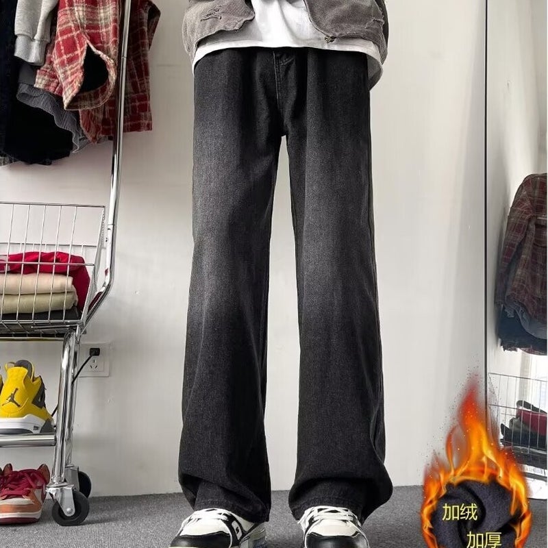 Unisex Classic Denim Jeans Loose Fit Daily Outdoor Wear - Image 4