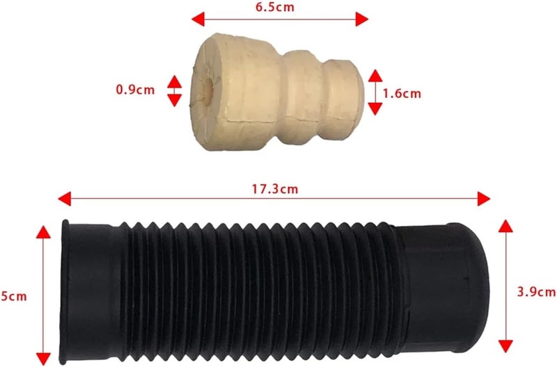 Vuzmode Car Front Shock Absorber Buffer Rubber Boot Set - Image 2