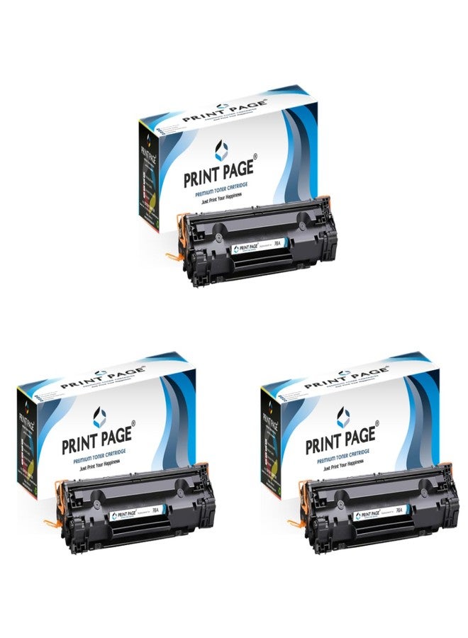 Print Page 78A Toner Cartridge Compatible for LJ Printers P1566, P1606 (Set of 3) - Image 1