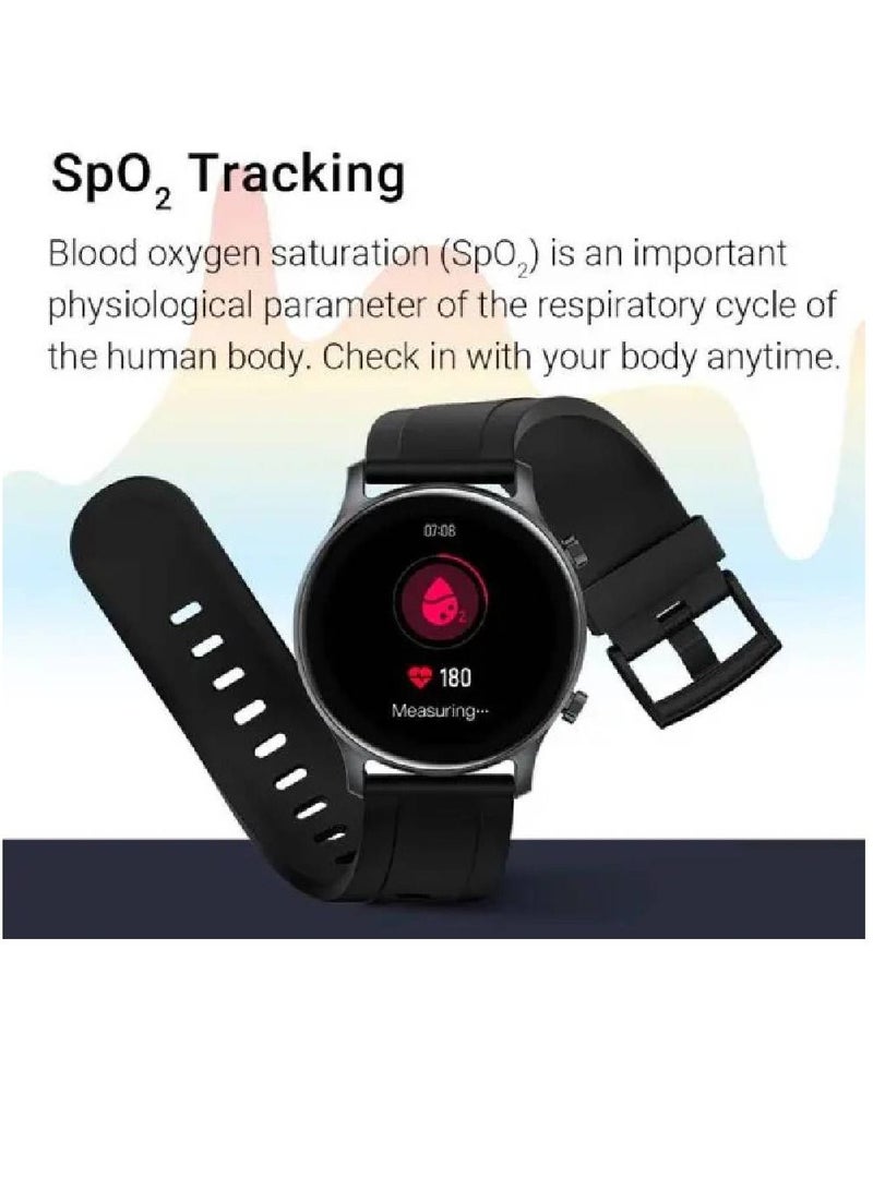 miYou RS3 HD Screen Heart Rate Monitor IPS Waterproof Bluetooth Calling Smartwatch For Men Women Black - Image 2