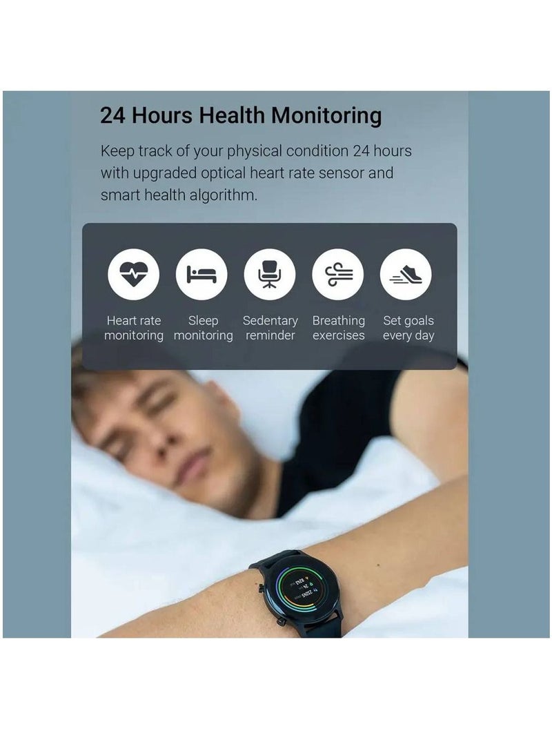 miYou RS3 HD Screen Heart Rate Monitor IPS Waterproof Bluetooth Calling Smartwatch For Men Women Black - Image 3