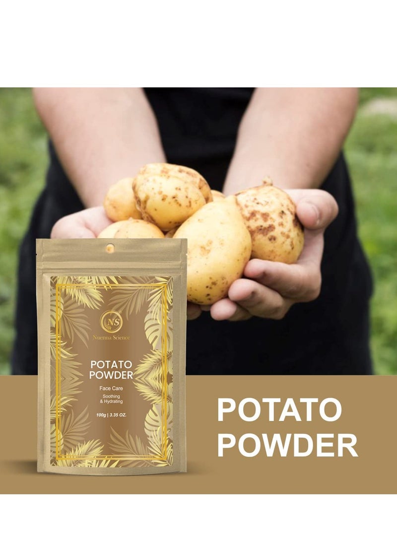 Nuerma Science مسحوق البطاطس الطبيعي من نيرما ساينس لتفتيح وتبييض لون البشرة - 100 جرام - Image 4