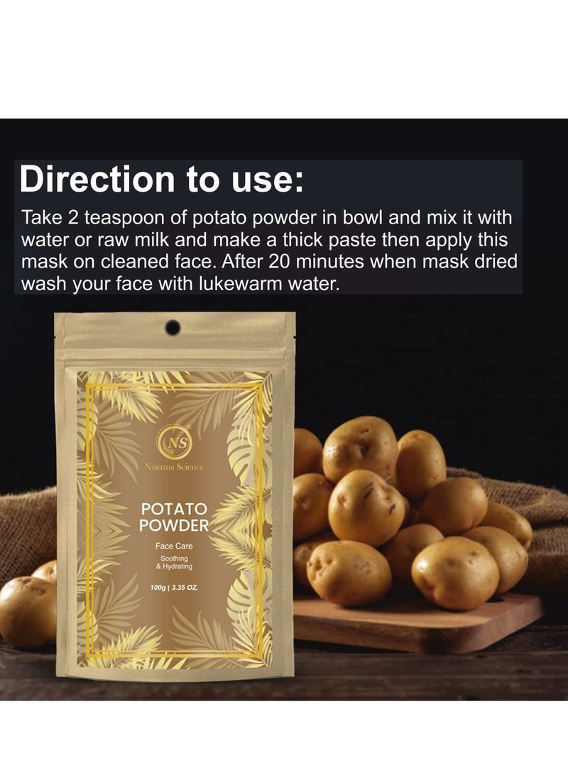 Nuerma Science مسحوق البطاطس الطبيعي من نيرما ساينس لتفتيح وتبييض لون البشرة - 100 جرام - Image 3