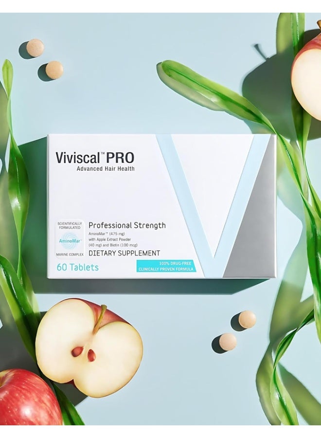 Viviscal PRO Hair Growth Supplement for Men and Women with Iron, Zinc, Vitamin C, Nourish Thinning and Increase Thickness, Multivitamins for Men and Women - 60 Tablets - Image 4