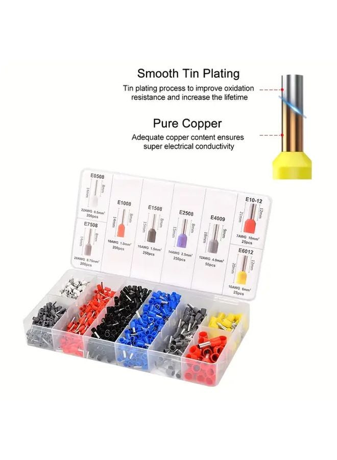 HSC8 6 6A 0 25 6mm² Self Adjustable Ratchet Wire Crimping Tool Kit with Terminals - Image 5
