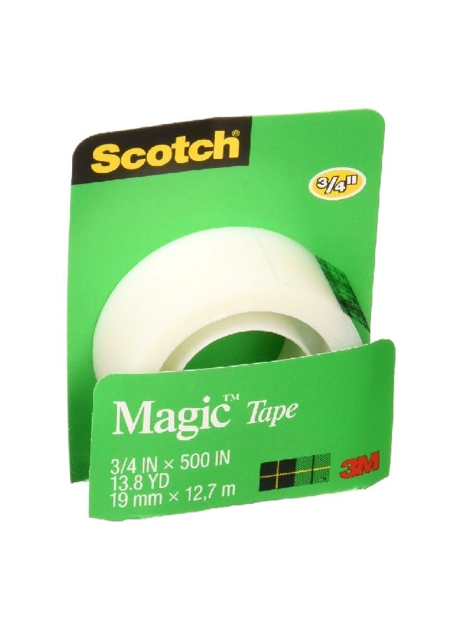 Scotch  Original Matte-Finish Easy Tearability Invisible Magic Tape White 3/4 x 500 Inch 205