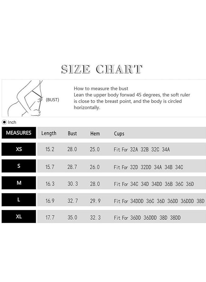 Women's Tank Top Padded Sports Bra Running Workout Yoga Crop Top - Image 4