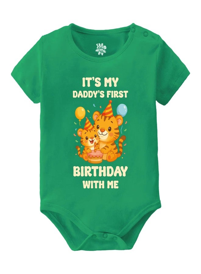Baby Buzz Birthday Baby Dress | Newborn Baby Romper Clothes It'S My Daddy/Mummy First Birthday With Me for Boy Girl | 100% Cotton Bodysuit 0-3 Months - Image 1