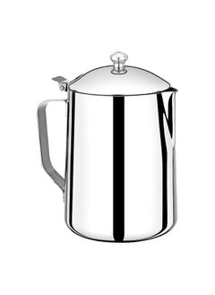 Hascevher High Quality Stainless Steel Milk Pot with Lid Silver 1 L 3SLCLK0112004 