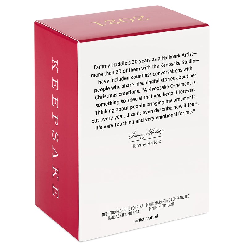 Hallmark Keepsake هولمارك تذكار زخرفة عيد الميلاد سنة مؤرخة 2021 Godchild Snow Angel - Image 4