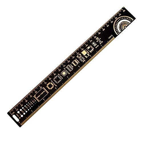 Mayata 3PCS/4PCS 15cm 20cm 25cm 30cm Multifunctional PCB Ruler Measuring Tool Resistor Capacitor Chip IC SMD Diode Transistor Package 180 Degrees (4pcs/lot) - Image 3