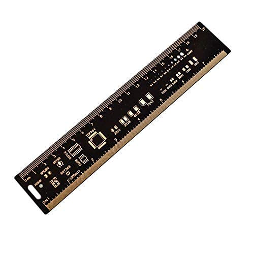 Mayata 3PCS/4PCS 15cm 20cm 25cm 30cm Multifunctional PCB Ruler Measuring Tool Resistor Capacitor Chip IC SMD Diode Transistor Package 180 Degrees (4pcs/lot) - Image 5