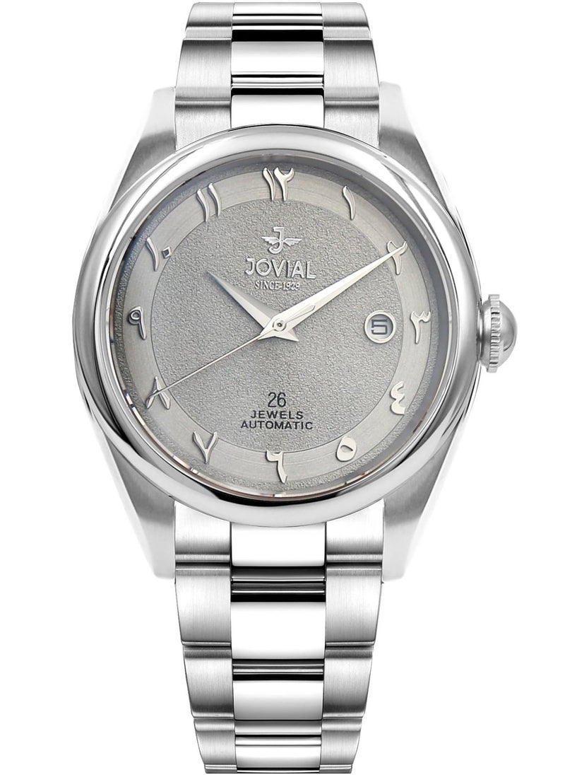 Jovial JOVIAL 1530 GSMA01 E Men's Fashion Stainless Steel Watch, Automatic, 41mm, White  - Image 1