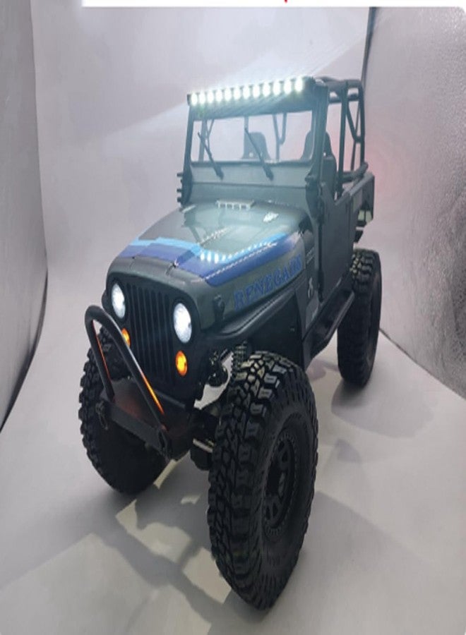 ZLiT for Axial Scx10 Light Bar Kit,RC Car Top Light Headlights Lighting Taillight Kit for Axial 1/10 SCX10 III for Jeep CJ-7 RC Car Vehicle Lighting (1) - Image 5