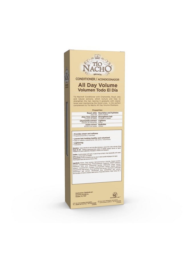 Tio Nacho All Day Volume Natural Lightening Conditioner With Royal Jelly And Chamomile 14 Ounces  - Image 4