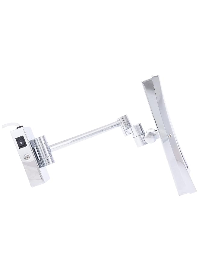 erorex Squared Mirror With Magnifier And Led Lights Silver Nh123 - Image 4