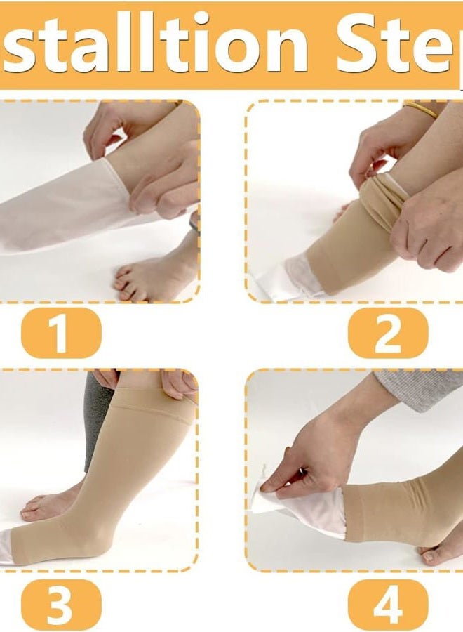 MUROCEA Open Toe Compression Sock Aid for Easy Slide - Slip Stocking Applicator to Help Assist Put On for Elderly, Disabled, Pregnant, 2 Pcs - Image 4