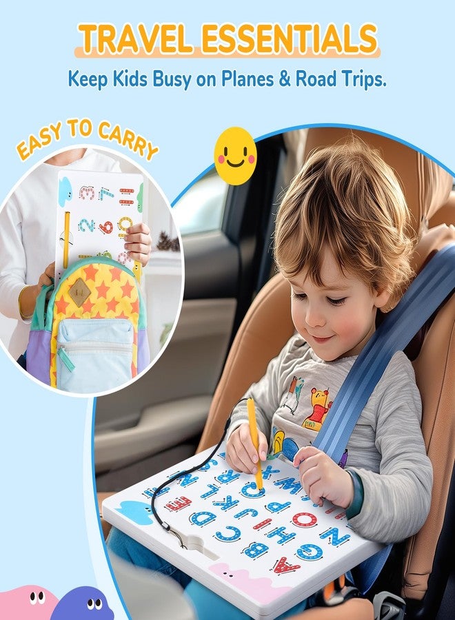 JoyCat Magnetic Letter and Number Tracing Board Set, Double Sided Alphabet & Numbers Board for Toddlers, ABC Uppercase & Lowercase Practice, Math Learning, Preschool Educational Gift Toys for Kids - Image 4