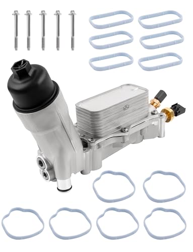 Ntoauto 926-959 Aluminum Engine Oil Cooler with Filter Housing Adapter Fit 2011-2016 Chrysler 200/300,Dodge Charger/Challenger/Journey,Jeep Wrangler/Grand Cherokee,Ram ProMaster 1500-Replaces OEM 68105583AF - Image 1