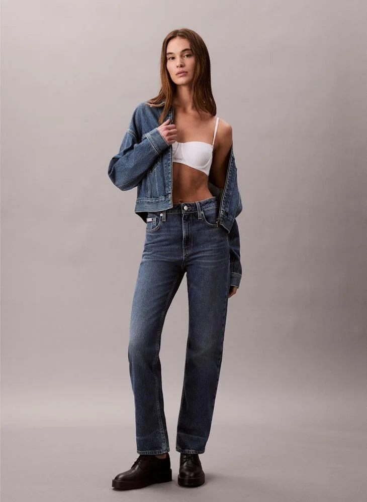 Calvin Klein Jeans High Rise Straight Jeans