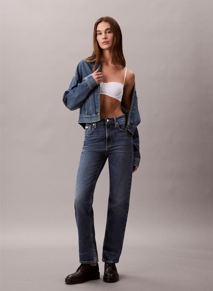 Calvin Klein Jeans High Rise Straight Jeans - Image 1