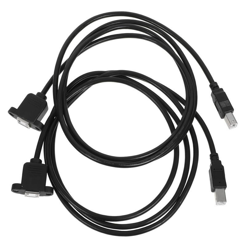 All user group compatible 2pcs Printer Extension Cord Rotary Mother Printer Cable Flexible Placement for Compatible General purpose premium build - Image 1