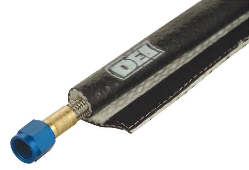 Design Engineering تصميم الهندسة 010477 غلاف النار 3000 0.625" × 24" غلاف حماية حرارية للأسلاك، الخراطيم، إلخ. (مع إغلاق هوك وحلقة) - Image 2