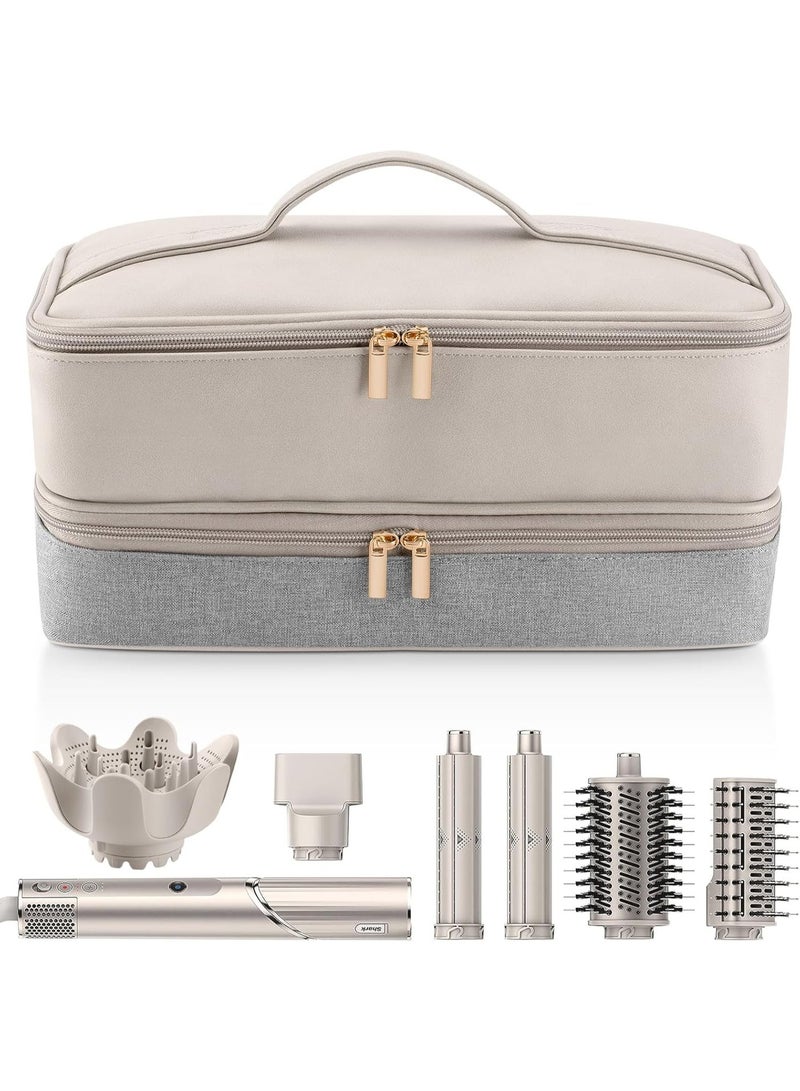 Double-Layer Travel Hair Styling Tool Organizer Bag, Storage Case For Hair Dryer, Shark FlexStyle, Dyson Airwrap And Revlon Hot Air Brush Accessories - Image 1