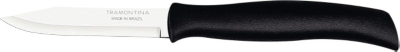 TRAMONTINA Knife, Kitchen Knife for Everyday Cutting â€“ Traditional â€“ Fruit and Vegetable â€“ Polypropylene - Plain Edge â€“ 3-Inch â€“ Black