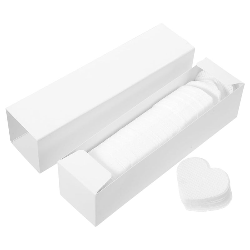500 Pcs Heart Shaped Lintless Nail Wipes For Polish Remover Eyelash Glue Cleaning Salon Home Use - Image 1