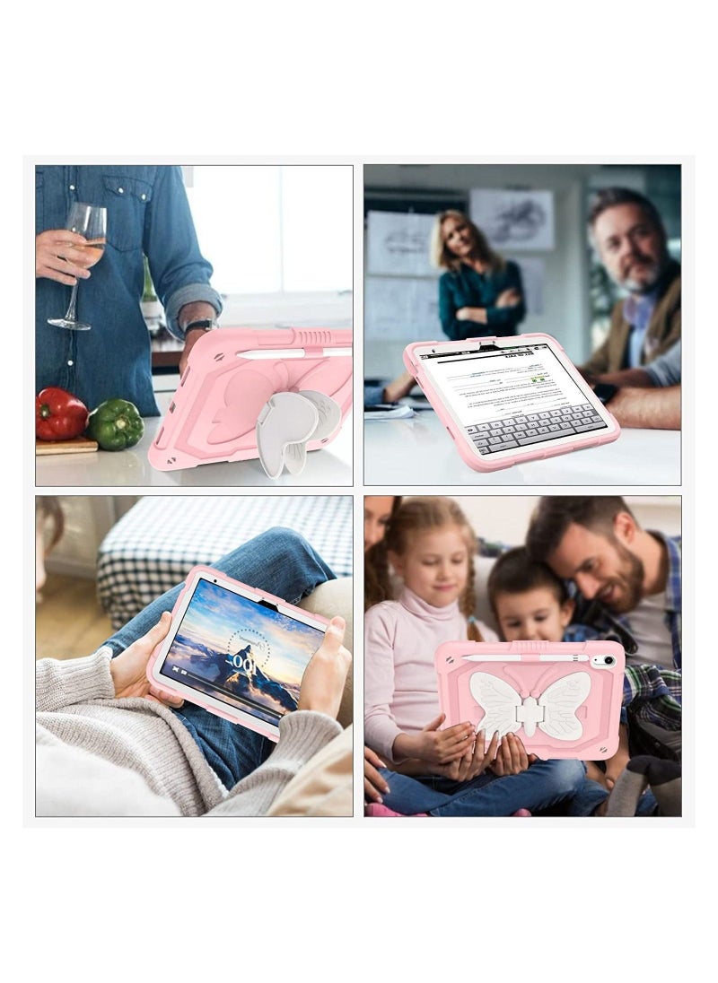 حافظة iPad 10.9 2022 الجيل العاشر بأجنحة الفراشة، حامل ثلاثي الأبعاد شديد التحمل ومضاد للصدمات وواقي كامل للجسم للأطفال من الجيل الأول - Image 3