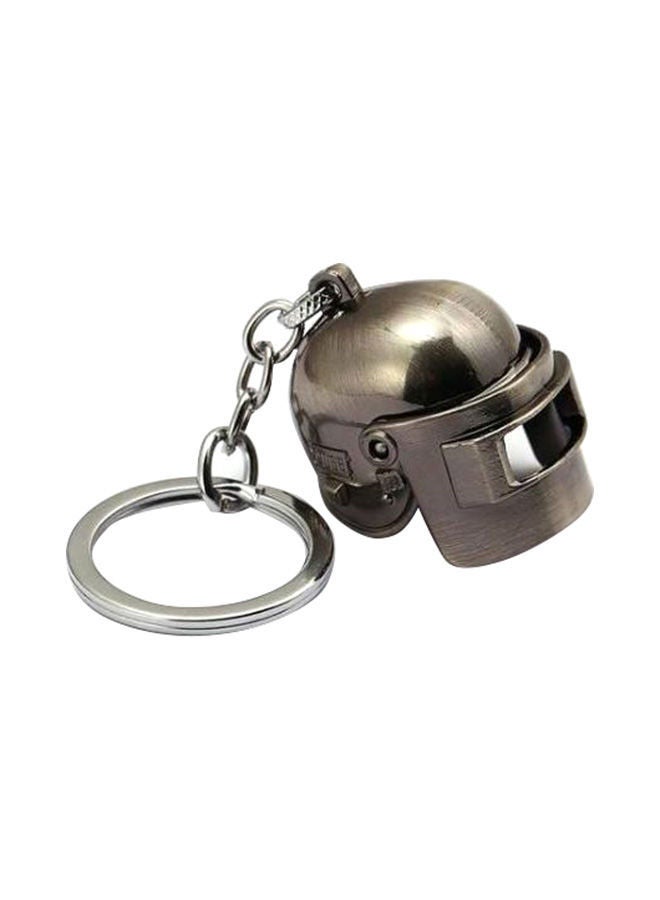 NIBEMINENT PUBG Battleground Three Level Helmet Model Car Keychain - Image 1