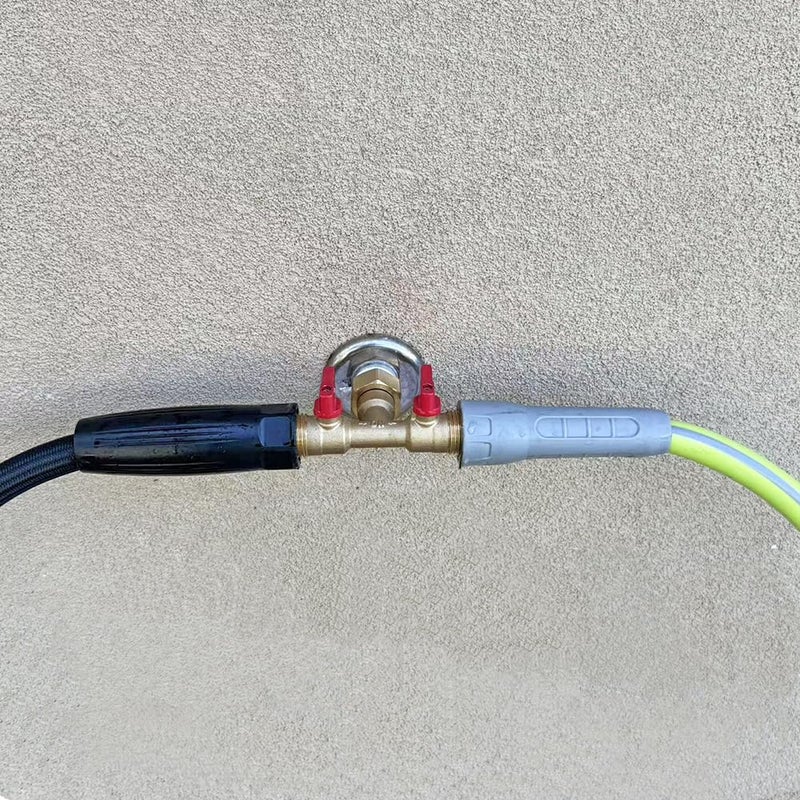 HQMPC 3/4" hose splitter 2 way water splitter male connectors allows you to run 2 hoses, hose quick connectors, hose spigot - Image 5