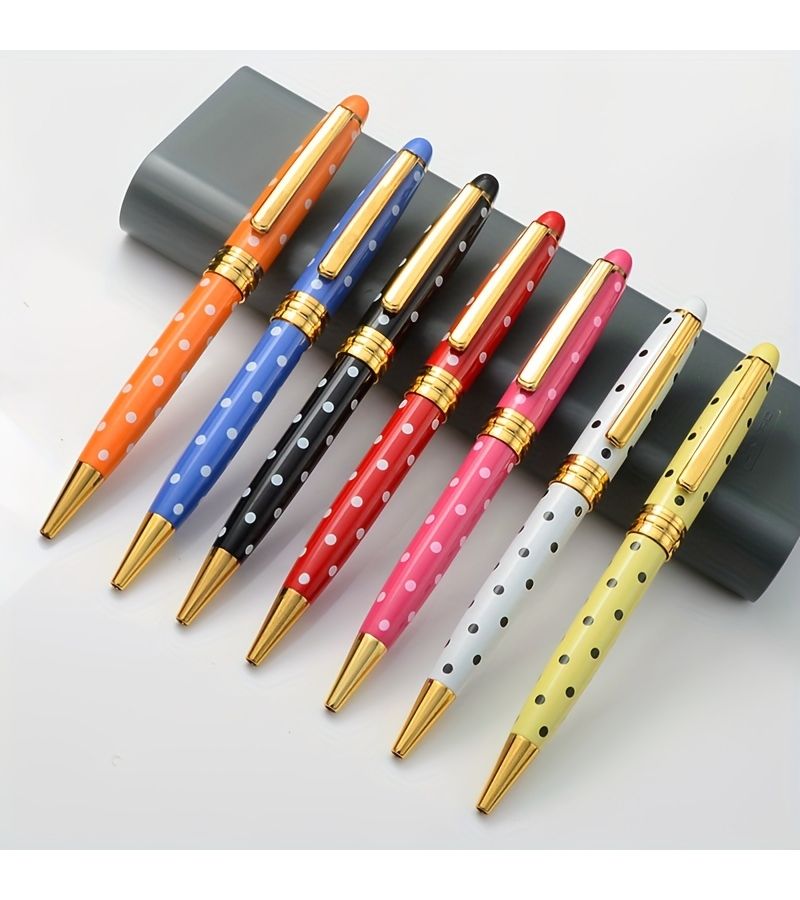 Copper Metal Ballpoint Pen Blue 1pack 1.0mm Black Refill Student Office Gift Pen Multi Color Options Available - Image 3