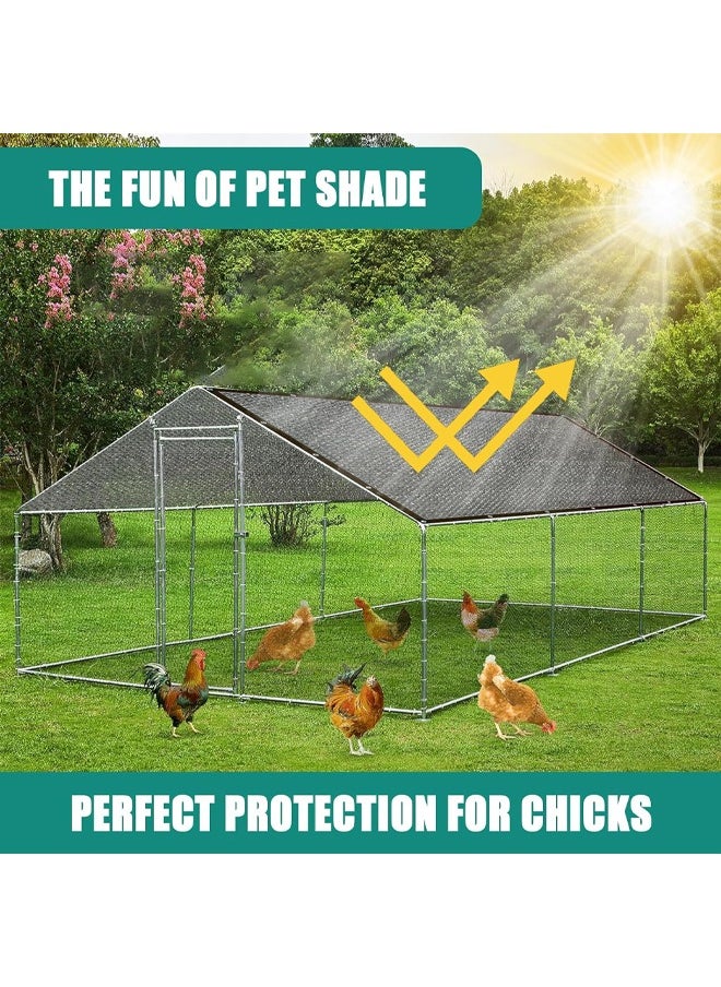 HQ-GAMING Sun Shade Cloth Cover Mesh with Grommets Sun Shade Sail Garden Sunblock Shade Cloth Shading Net Sun Canopies for Greenhouse Garden Plants Sail Net Sun Protection Fabric Mesh (Black)  - Image 5