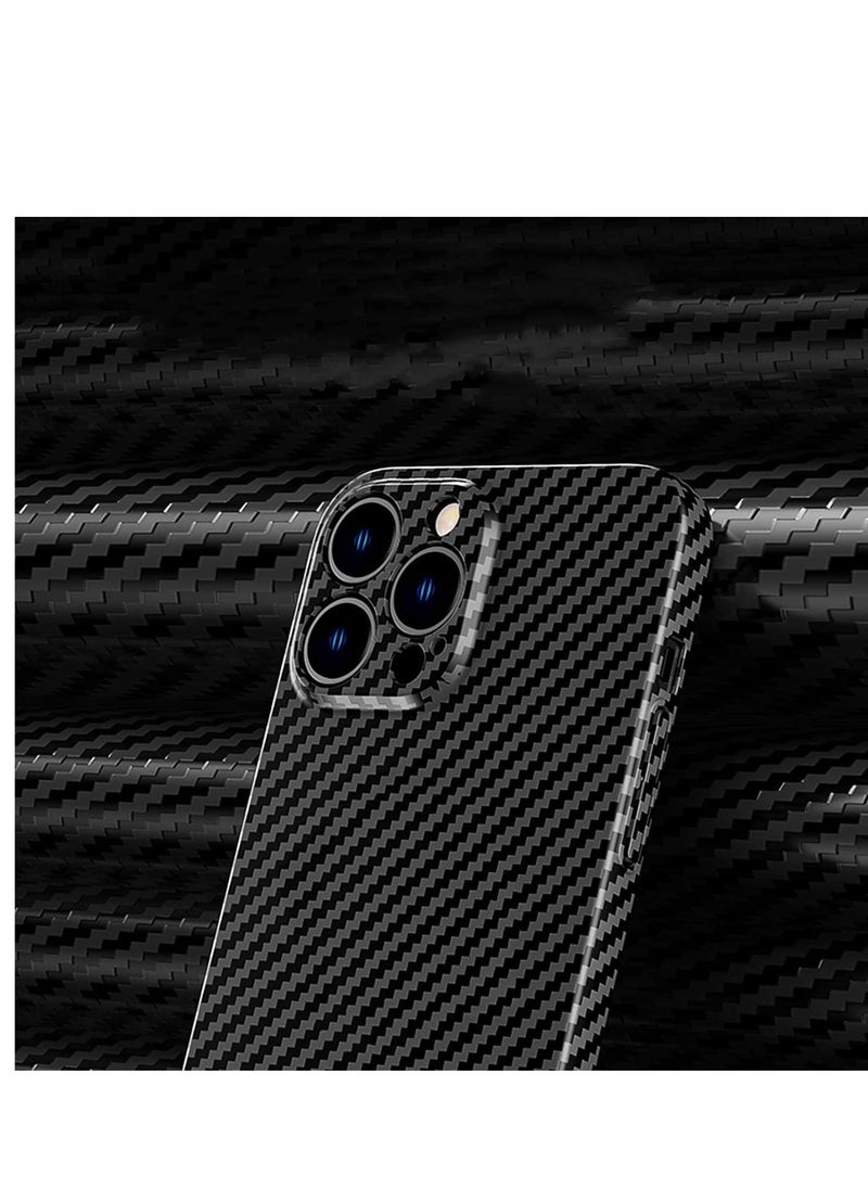 Raxoom Personality Handsome Light Thin Carbon Fiber Pattern PC Phone case Compatible with iPhone 15 Pro Unique Comfortable Cool Shockproof Back Cover - Image 4