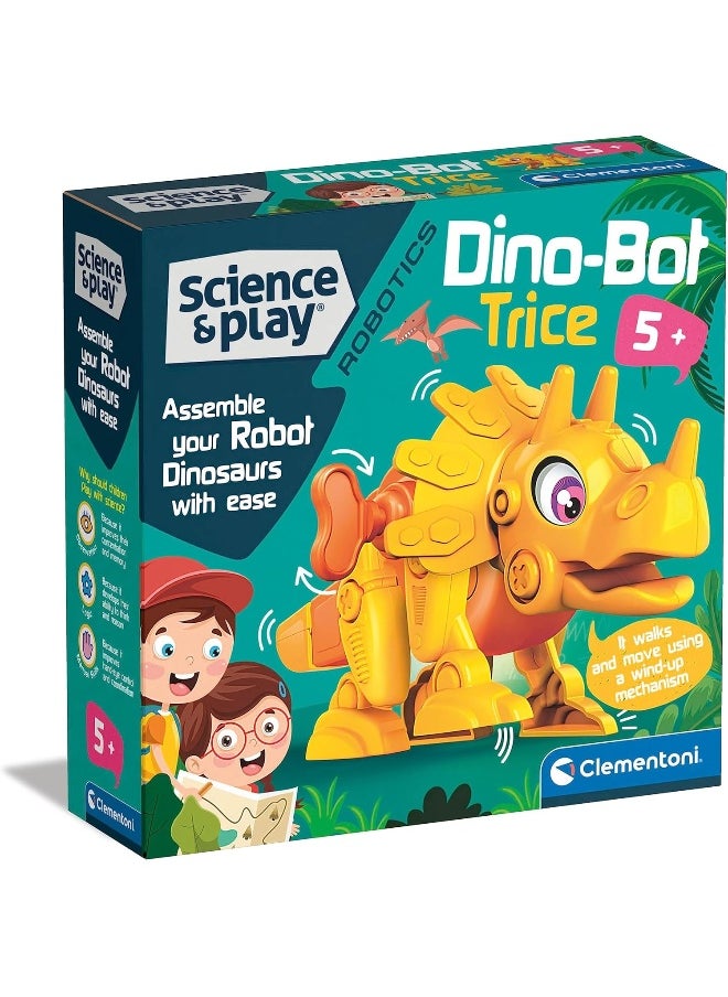 Clementoni 75074 Science & Play Robotics - Dino Bot Triceratops - Building Robot Dinosaur For Children, Science Game 5 Years, Educational Game - Made In Italy  - Image 1