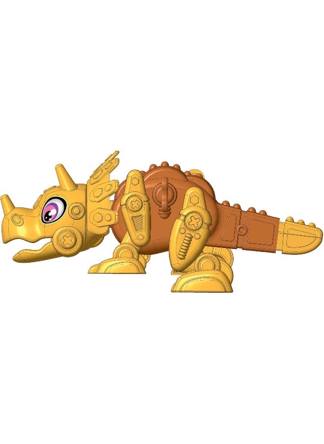 75074 Science & Play Robotics - Dino Bot Triceratops - Building Robot Dinosaur For Children, Science Game 5 Years, Educational Game - Made In Italy