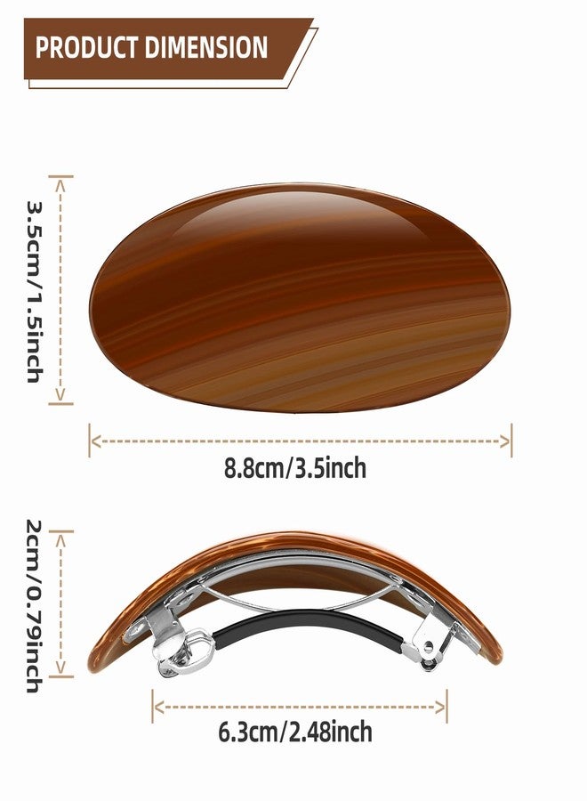 Aaiffey Hair Barrettes for Women Tortoise Shell Hair Clips Classic Snap Retro Hair Pin Vintage French Barrette for Long Thick Hair (3Pcs) - Image 2