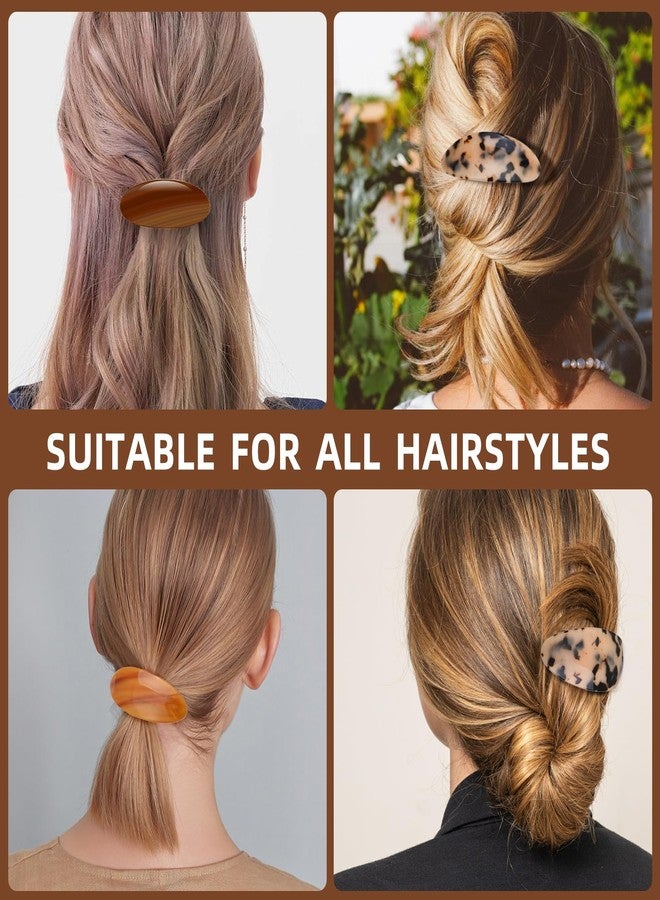Aaiffey Hair Barrettes for Women Tortoise Shell Hair Clips Classic Snap Retro Hair Pin Vintage French Barrette for Long Thick Hair (3Pcs) - Image 5