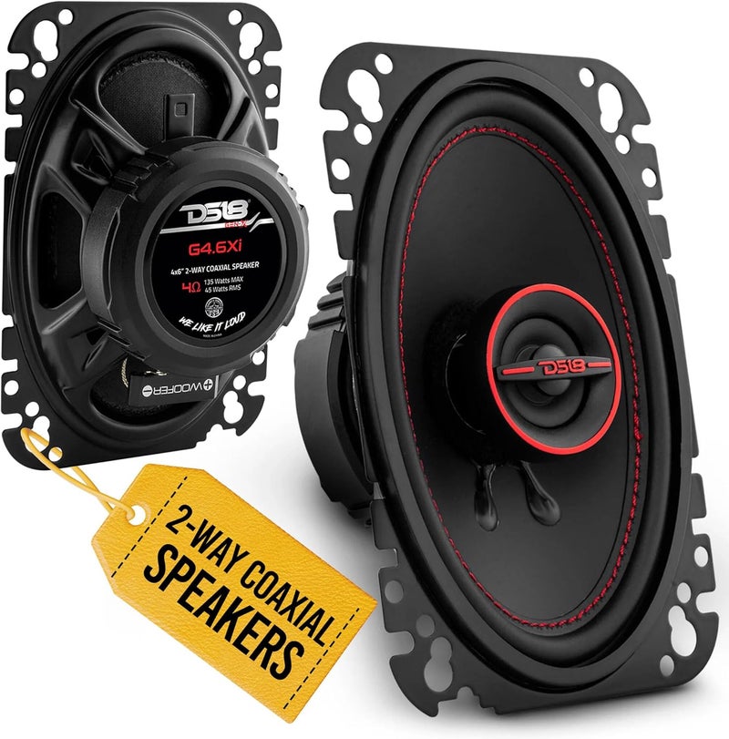 DS18 مكبرات الصوت DS18 GEN-X4.6 4x6" 135 وات 2-طرق كوكسيل - تباع كزوج - Image 1