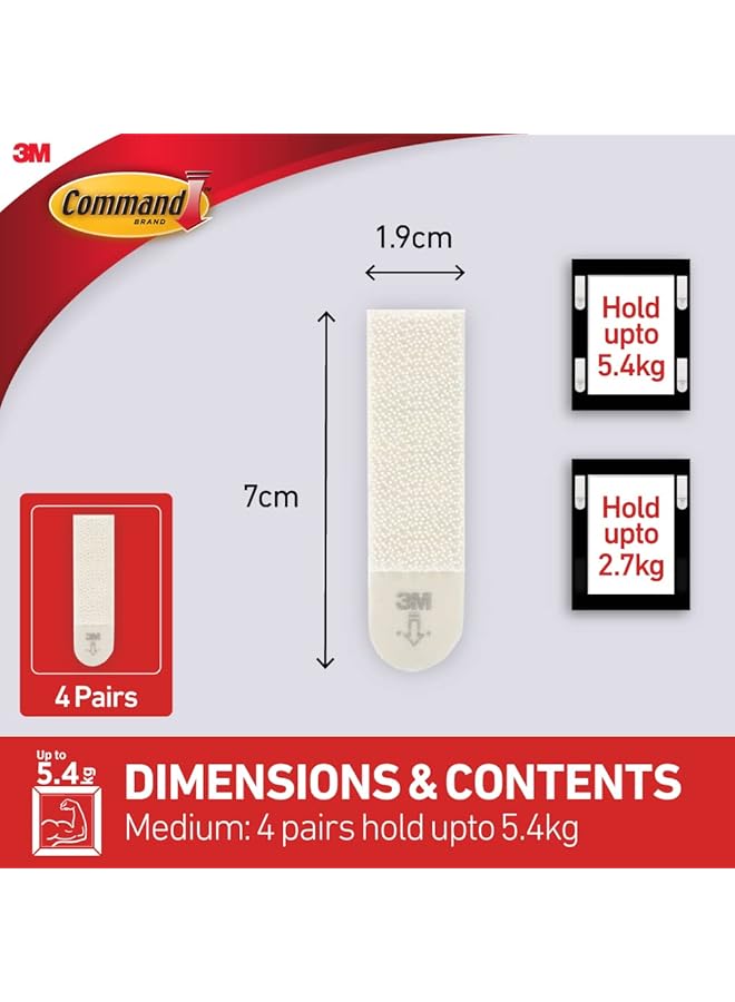 Command White 12 Lb Picture Hanging Strips Decorate Damage Free Indoor Use 17201 4Pk Es  - Image 2