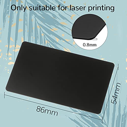Tenare 20 Pieces Metal Business Cards Anodized 0.8 mm Thick Aluminum Blanks 3.4 x 2.1 Inch Printable Metal Business Card for Custom Pattern - Image 4